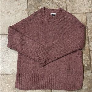 American Eagle Outfitters Women's Maroon Crewneck Sweater